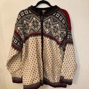Dale of Norway wool knitted full zip sweater